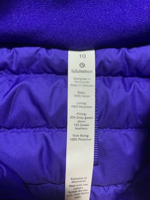 NWT Lululemon PACK It DOWN AGAIN JACKET - Size 10, Lazurite LSZR Blueish Hooded 5